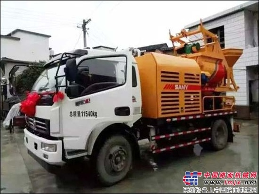 三一重工全球首发“跨界新品”搅拌车载泵落户湖南